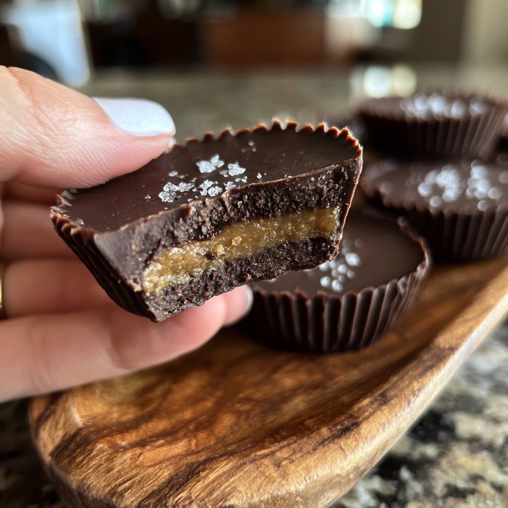 Homemade Peanut Butter Cups with Dates
