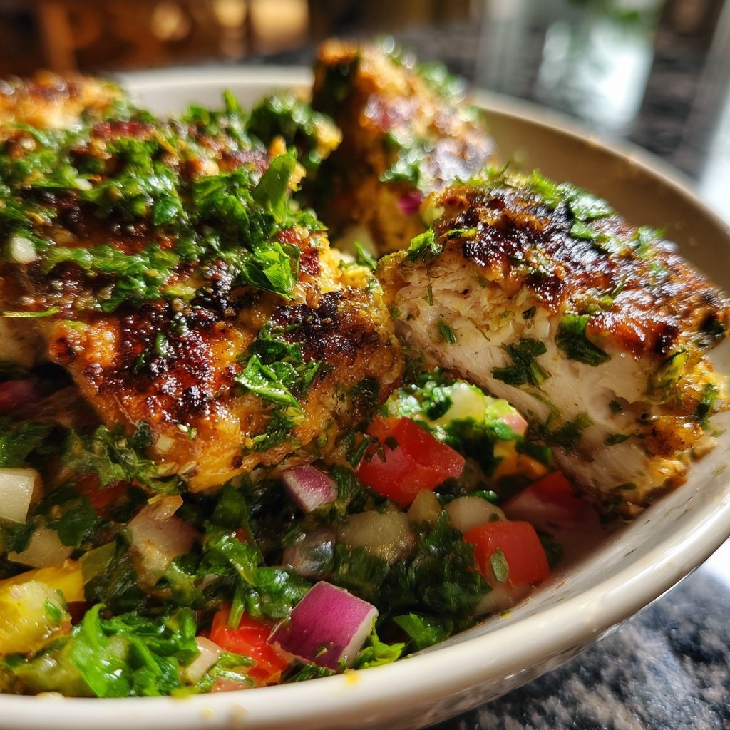Grilled Lemon Herb Chicken Bowl
