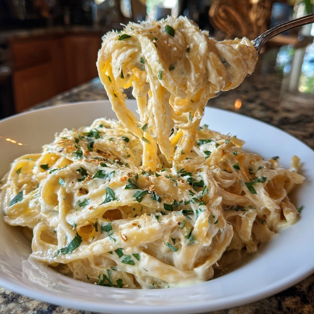 Champagne Cream Pasta with Parmesan