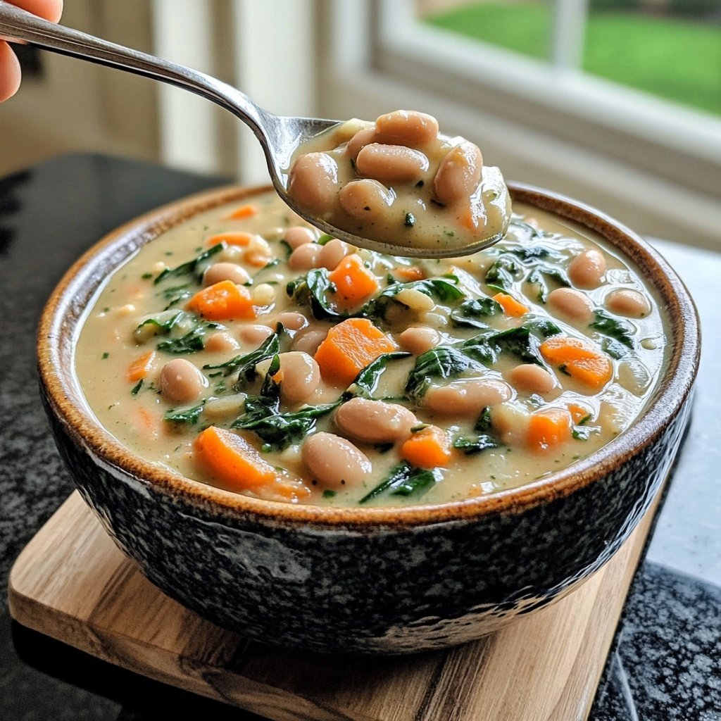 Healthy Crockpot White Bean Stew