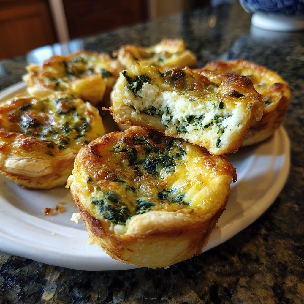 Mini Quiches with Spinach